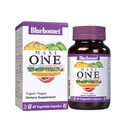 Bluebonnet Nutrition Maxi One (철 포함), 전체 식품 배수, 효소, 에너지, 활력, 글루텐 & Dairy & Soy Free, Kosher, Vegetarian Friendly, Non-GMO, 2 개월 공급, 베이지, 60 카운트