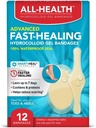 All Health Advanced Smart Healing Hydrocolloid Gel Bandages, 분류 크기, 12 ct | First Aid Blisters 또는 Wound Care의 치유 촉진