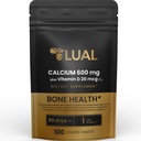 LUAL 칼슘 뼈 건강 규정식 보충교재 정제, 600 mg, 100 조사