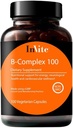 Invite Health B-Complex 100 - 무드, 에너지, 면역 건강 및 전반적인 웰빙 지원 - 100 일 공급 - 100 채식 캡슐