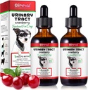 개 UTI 치료 - Urinary Tract Infection 치료, Kidney+Bladder 지원 보충교재, 개를 위한 자연적인 Cranberry 추출물, Urinary와 소화 건강 (2개 Fl Oz (포장 2))를 지원합니다