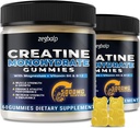 Creatine Monohydrate Gummies 남자 & 여자를 위한 5g - Magnesium Taurate, L-Taurine, 근육 지원을 위한 비타민 B 6 & B12를 가진 설탕 자유로운 크레아틴 거미 5000mg, 에너지 부스트, 전 운동, 120 조사