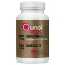 Qunol 플러스 Ubiquinol Coq10 200mg Omega 3 250mg 여분 힘 산화 방지제 (생미 버전), 90 조사