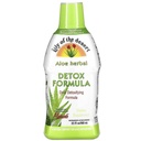 사막 알로에 Vera 초본 Detox 공식의 Lily - 우유 이틀, Slippery Elm, Burdock 뿌리, Dandelion 뿌리 및 Gut 건강, 간 지원 및 웰빙, 32 Oz를 가진 알로에 Vera 주스