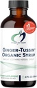 꿀 + 와일드 체리 벌크와 건강 생강 뿌리 시럽에 대한 설계 - Ginger-Tussin Syrup Liquid Immune Support Supplement - Soothe The Throat (47 서빙 / 4 Fl Oz)