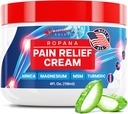 Arnica, Magnesium, MSM 및 Turmeric (4 FL Oz)와 통증 완화 크림 - 관절 및 근육을 위한 자연 진정 완화 크림 - Non Greasy Pain Relief