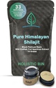 홀리스틱 빈 Shilajit 수지 - Himalayan Fulvic & Trace - 블랙 플래티넘 수지 - Shilajit Extract - Mix Into Liquid - 서빙 Spoon 포함 - 10g