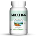 Maxi 건강 B-6 - 비타민 B6-100 mg 심장 혈관 건강 - 100 정제 - 코셔 (100 개, 팩 2)