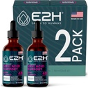 E2H 우릭 산 지원 보충 - 타트 체리와 악마의 클로 - 지원 우릭 산 건강과 Kidney 기능 비 GMO - Vegan - (2 병)