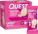 Quest Nutrition Frosted Cookies Twin Pack, 생일 케이크, 1g Sugar, 10g Protein, 2g Net Carbs, 글루텐 무료, 8 개 (팩 1)