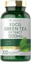 Carlyle EGCG 녹차 추출물 보충교재 | 1200mg | 200의 캡슐 | Non-GMO와 글루텐 무료