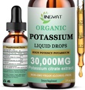 칼륨 마그네슘 마그네슘 액체 하락 - 유기 액체 보충교재 - 높은 흡수 칼륨 구연산염 1000mg 마그네슘은 심장, 예를들면 크림 & 근육을 위한 500mg 칼슘을, 비 GMO, 채식주의자, 2개 oz 제거합니다