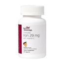 Bariatric Advantage Chewable Iron 29 mg - Bariatric Surgery 환자 - 비타민 C가있는 철 - 철 맛 없음 - 철 Fumarate & Carbonyl Iron Supplement - 열정 과일 - 90 개