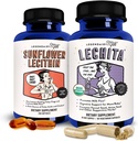 Legendairy 우유 해바라기 Lecithin + Lechita - 우유 공급 증가 및 막힌 우유 덕트를위한 모유 수유 보조제 - 우유 흐름 및 Boost 우유 생산 용 Lactation 보충