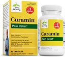 Terry Naturally Curamin - 순환 및 Endorphin 지원을위한 Curcumin 보충 - Occasional Discomfort에 대한 지원 - 건강한 근육 - 60 캡슐