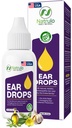 귀 감염을위한 자연 귀 드롭 - 성인, 어린이, 아기, & 애완 동물을위한 Homeopathic Eardrops - 귀 통증, Swimmer 's Ear, & Loosens Wax - 어린이 안전 귀 건강 미국에서 만든