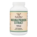 Mucuna Pruriens Extract Capsules - Dopamine Boosting Supplement - 210 Count, 1000mg Per 서빙, 20 % (벨벳 콩에서) (무드와 동기 지원 용) 세 번째 파티 테스트 더블 우드