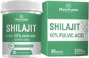 SHILAJIT 캡슐 1000mg - 풀빅 산을 가진 Himalayan Shilajit - 초본 추출물을 가진 Shilajit 보충교재 - Shilajit 보충교재 캡슐 - 남자 & 여자를 위한 Shilajit – 90의 캡슐