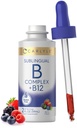 Carlyle Sublingual Vitamin B Complex | B12 | 2 Fl Oz | 베리 맛 | 채식주의, 비 GMO, 글루텐 무료 보충