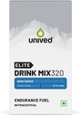 Unived Elite Drink Mix 320 | 고 칼로리 에너지 음료 | 2:1 비율 & 80g 탄수화물 1705mg Essential Electrolytes | Endurance Athletes Sports Drink, Bare Naked, 6 팩