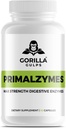 Gorilla Gulps - Primalzymes - 최대 강도 소화 효소, 60 Veggie 캡슐