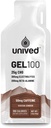 Unived Gel 100 - Endurance Athletes Runners & Cyclists를위한 Vegan 에너지 젤 - 100kcal - Cocoa Choco - 50mg 카페인 - 팩 6
