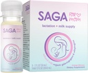 SAGA Organic Lactation Shot | Adaptogens와 Breast Milk Supplement – Fenugreek & Milk Thistle | 높은 생체 이용성 및 빠른 Onset | 매일 우유 공급 | 오렌지 미모사 2oz Shot (6-Pack)