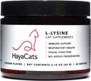 HayaCats L-Lysine Powder for Cats – Immune & Respiratory Support – Vet Formulated Supplement with Chicken Liver – 미국에서 만든 – 60 서빙