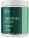Spinach, Kale & Beet 뿌리 분말, 매일 최고 녹색 분말을 가진 Superfood 분말은 소화, Gut 건강, 에너지, Immunity, Veggie & 과일 분말, 60의 서빙과 매끄러운 혼합을 지원합니다
