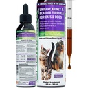 Cat & Dog Urinary Tract treatment, Bladder & Kidney Support for Dogs and Cat, Liquid Cranberry & Glucosamine, 치킨 맛, 6 oz Bottle, 1 Pack과 강력한 Yet Gentle Pet Care