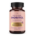 QSTA Myo-Inositol & D-Chiro Inositol 여성용 보충 4100mg (40:1 비율) - Folate, 비타민 B6, B12, D3, 아연 및 크롬을 가진 9에서 1 Hormonal & 대사 지원