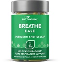 호흡 흡입기 지원 보충 – Sinus, Lungs, Open & Clear Airways – Seasonal Nasal 건강, 기관지 웰빙, 건강한 가슴 – Quercetin, 비타민 D, Bromelain 알약 – 60 채식 연약한 캡슐