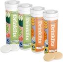 Drinklits Lemon-Lime & Orange Electrolyte Tablets (4) 튜브 번들 | 감귤류 콤보 팩 | 맛있은 천연 향 - 0g Sugar – 매일 사용 | 40 인분 - 10 개