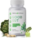 좋은 Gut - 소화 지원 허브 Gut 건강 복원 - 건강한 Bowel 운동을 촉진, Bloating & Boost GI Motility w / Triphala 및 Artichoke 추출 - 60 캡슐