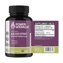 Power Seed Acai - 니트로 산화물 부스터. 혈액 흐름, 혈액 설탕 수준, 대사 기능 및 에너지 지원. 최고 강한 산화 방지제. 카페인 무료. 특허 공식 | 60 캡슐