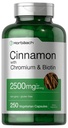 Chromium Picolinate 2500mg의 Horbäach Cinnamon | 250 캡슐 | 플러스 바이오틴 | 채식주의, 비 GMO, 글루텐 프리