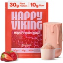 해피 바이킹 Strawberry Protein + Superfoods Powder, Venus Williams, 20G Protein, Low Carb, Keto, Vegan, Gluten-Free, Non-GMO, Superfoods, Complete Meal Replacement, 1 Canister (24 oz.)