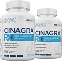 (2 팩) 남자를 위한 Cinagra RX 알약, Cinagra RX 보충교재 진보된 공식, 120 조사
