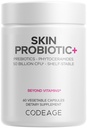 Codeage Skin Probiotics + Prebiotics - 피부 관리 루틴 보충 - 50 억 CFU - Ayurvedic Botanical Herbs - 얼굴 Probiotics - 선반 안정제, 비 GMO, Vegan - 60 캡슐