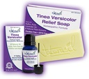 Tinea Versicolor Full Body Value Pack - Targeted Relief Liquid (15mL) + 1 Anti-Itch Soap | Ringworm, Candida, Itch & Tinea를위한 천연 성분 | 모든 피부 유형에 대한 젠틀 | 아이 및 성인용 안전