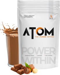 아염 영양 AS-IT-is Atom Whey Protein 1kg/35.2 Oz Digestive Enzymes | 정확도 및 순도 인증 미국 Labdoor | Choco Hazel Fusion 맛 | 27g Protein | 5.7g Bcaaâ