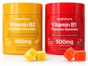 유치원 B-비타민 부스트 : B1 티 아민 500mg & B2 리보플라빈 400mg 아이 & 성인을위한 거미 듀오