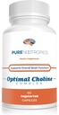 Pure Nootropics - Optimal Choline Complex - 알파 GPC / CDP Citicoline Blend - 300 mg | Cognitive Support | 뇌 및 근육 지원
