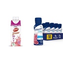 BOOST Breeze Clear Nutritional Drink, 9g Protein, 250 Nutrient-Rich Calories, Wild Berry, 8 fl oz & Ensure Liquid Clear Nutrition 음료, 0g 지방, 8g 단백질, Blueberry Pomegranate, 10 Fl Oz