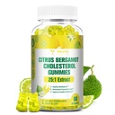 건강한 콜레스테롤을 위한 설탕 자유로운 감귤류 Bergamot Gummies - 모든 자연적인 보충교재 높은 콜레스테롤 지원을 위한 이탈리아 Bergamot 보충교재에서 25:1 추출물 건강한 노화 방지 설탕 자유로운 Vegan