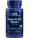 생활 연장 비타민 B3 Niacin, 심장 건강, 콜레스테롤 & 에너지 지원, 글루텐 자유로운, 비 GMO, 100개의 캡슐