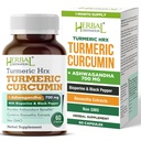 심황 보충교재 Hrx- Immune 보충교재, 심황 Curcumin를 가진 Metabolism 승압기 합동 지원 보충교재, Boswellia, Curcuma & 까만 고추 추출물 - 60의 캡슐