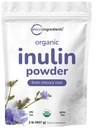 마이크로 성분 유기 Inulin 섬유 분말, 2lb | 소화 및 Gut 건강을 지원하는 자연적인 Prebiotic | 가용성, 쉽게 소화 가능 | 난염, 채식