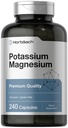 Horbäach Potassium 마그네슘 보충 | 240 캡슐 | 프리미엄 품질 | Non-GMO & 글루텐 프리