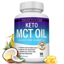 Toplux Keto MCT 기름 캡슐 - 3000mg 자연적인 순수한 야자열매 기름 추출물 알약, 에너지의 근원, 남자 여자, 90 Softgels, 보충교재를 위한 소화하게 쉬운